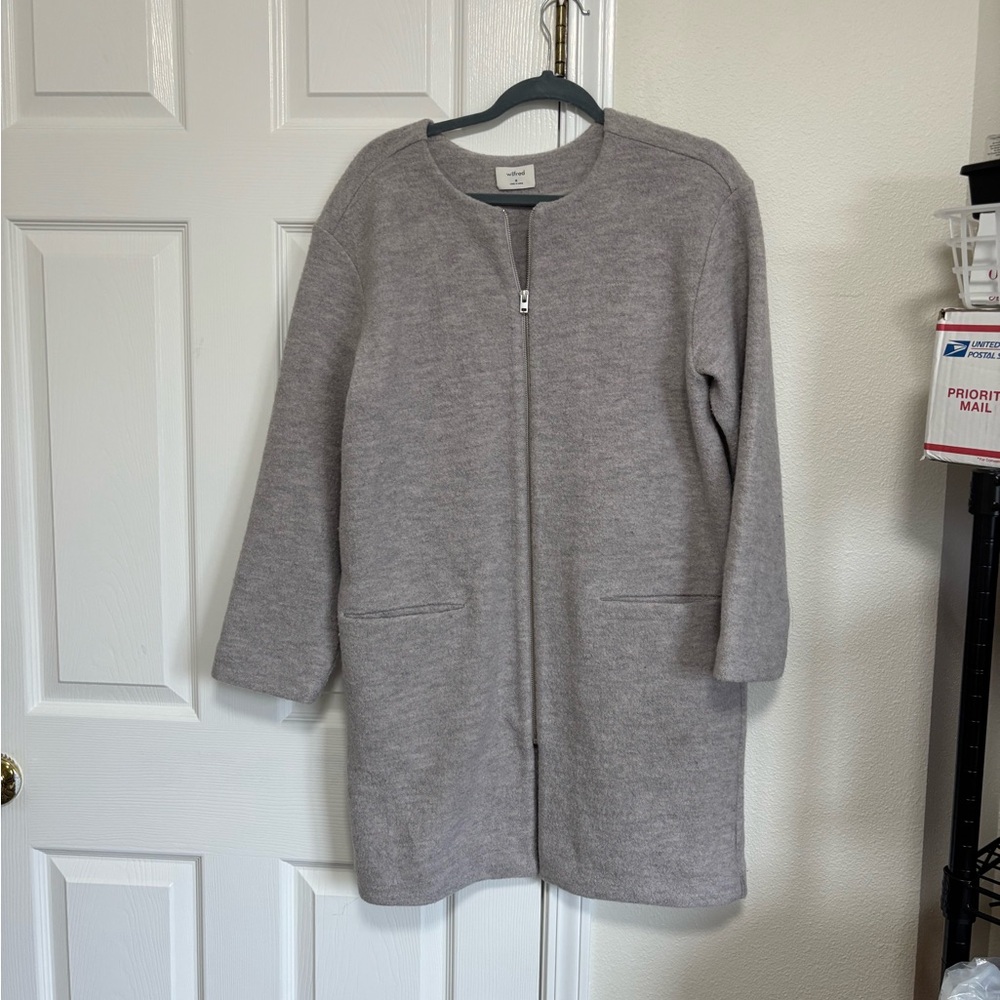 WILFRED || boiled merino wool coat